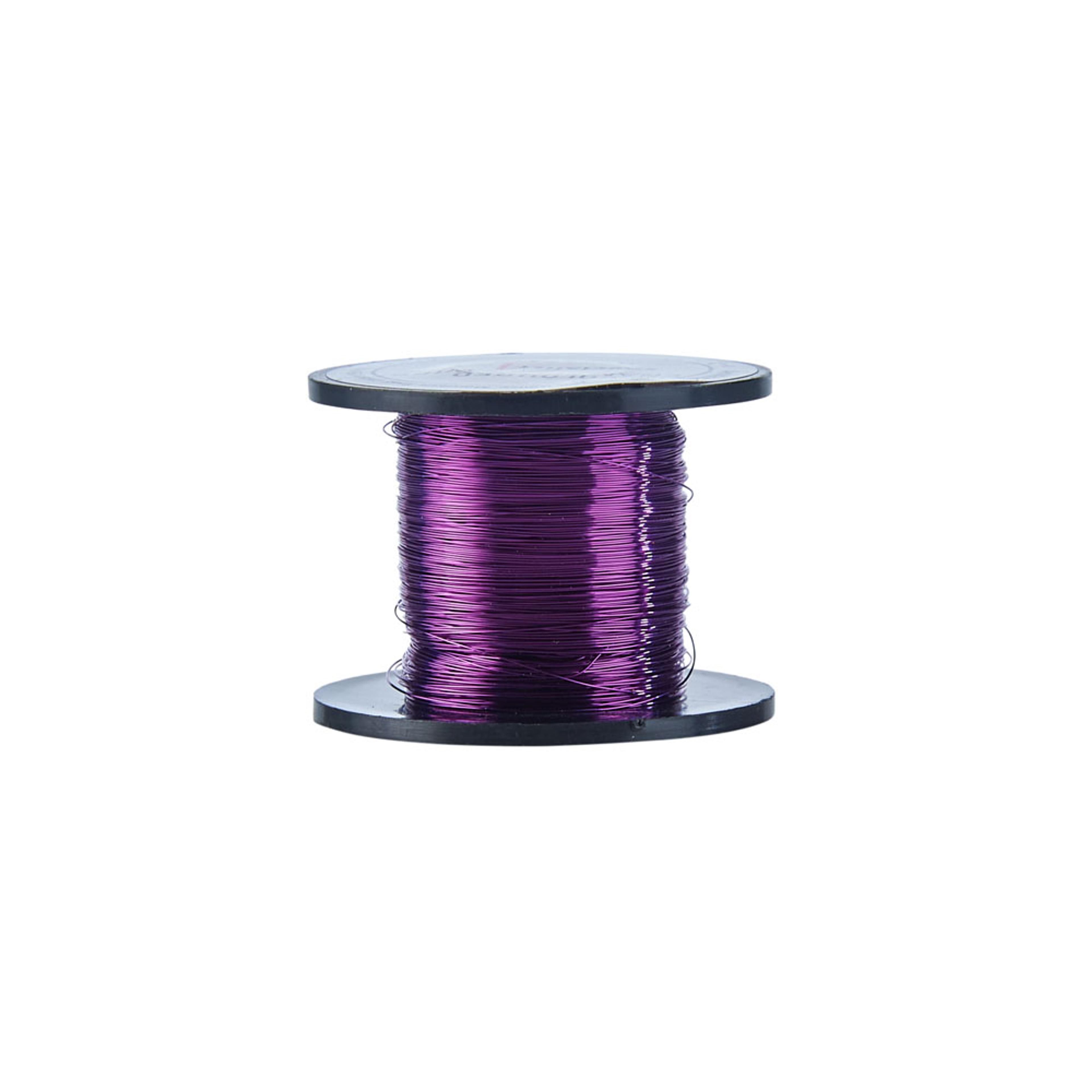 Coloured Enamelled Wire - 0.2mm x 175m Reel - Deep Purple