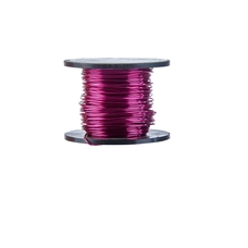 Coloured Enamelled Wire 0.5mm x 25m Reel - Wine