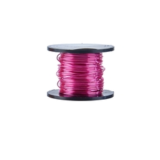 Coloured Enamelled Wire 0.5mm x 25m Reel - Pink