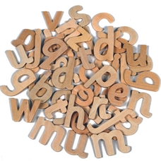 Wooden Letters - Lowercase