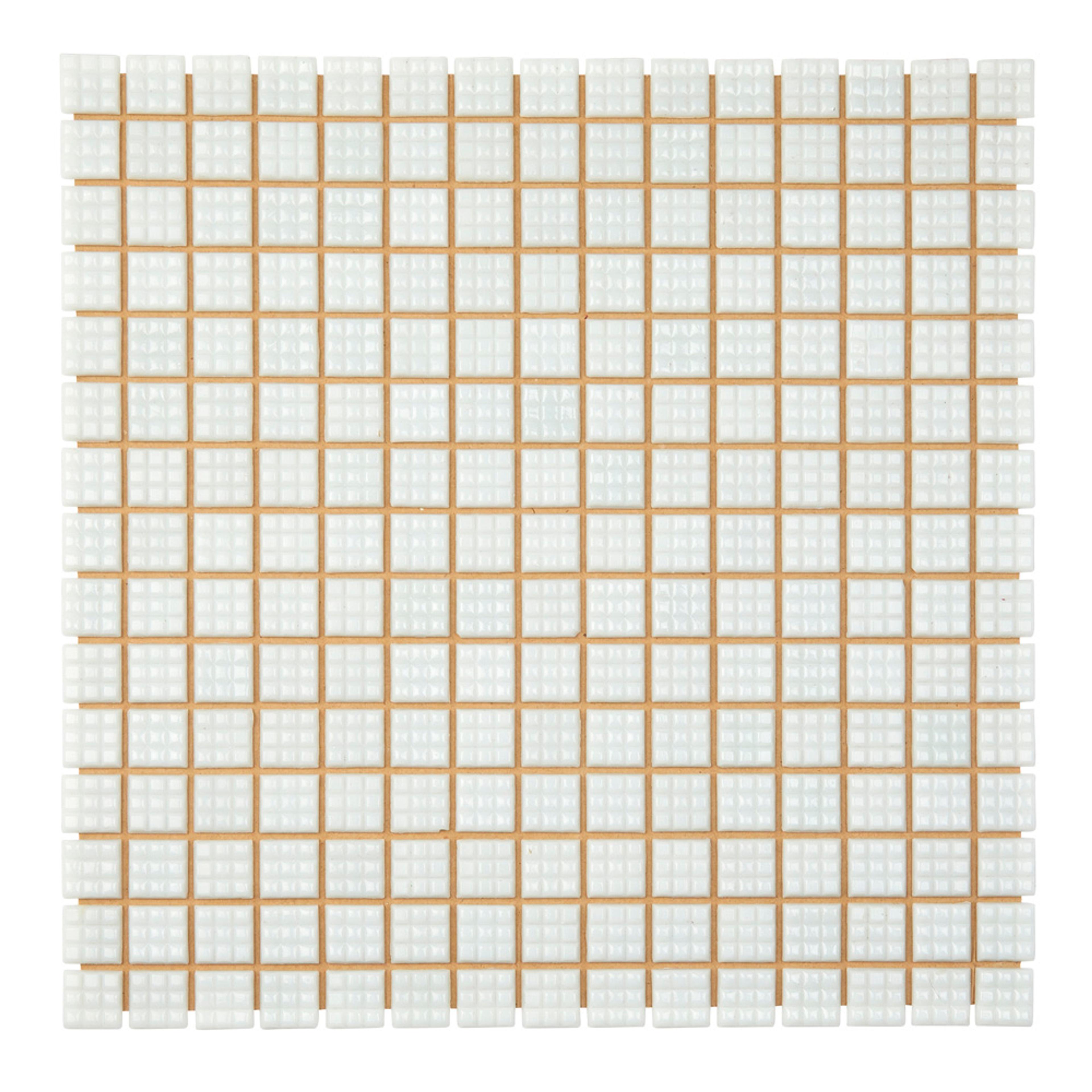 20mm Glass Mosaics - Off-White