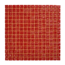 20mm Glass Mosaics - Red