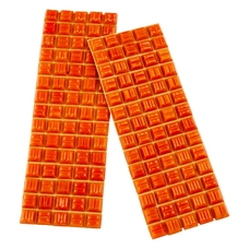 10mm Glass Mosaics 100g - Orange