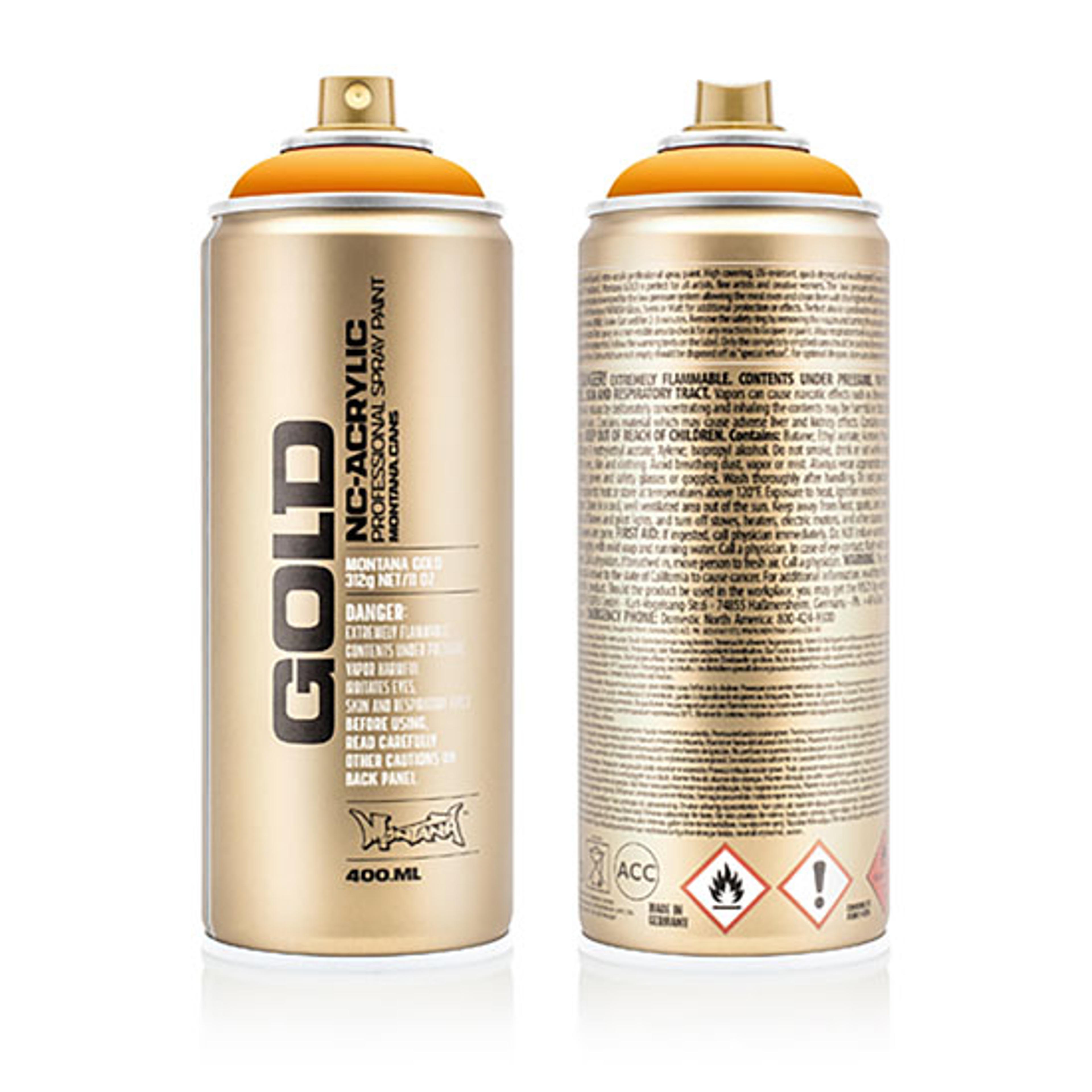 Montana GOLD Matt Spray Paint - Golden Yellow