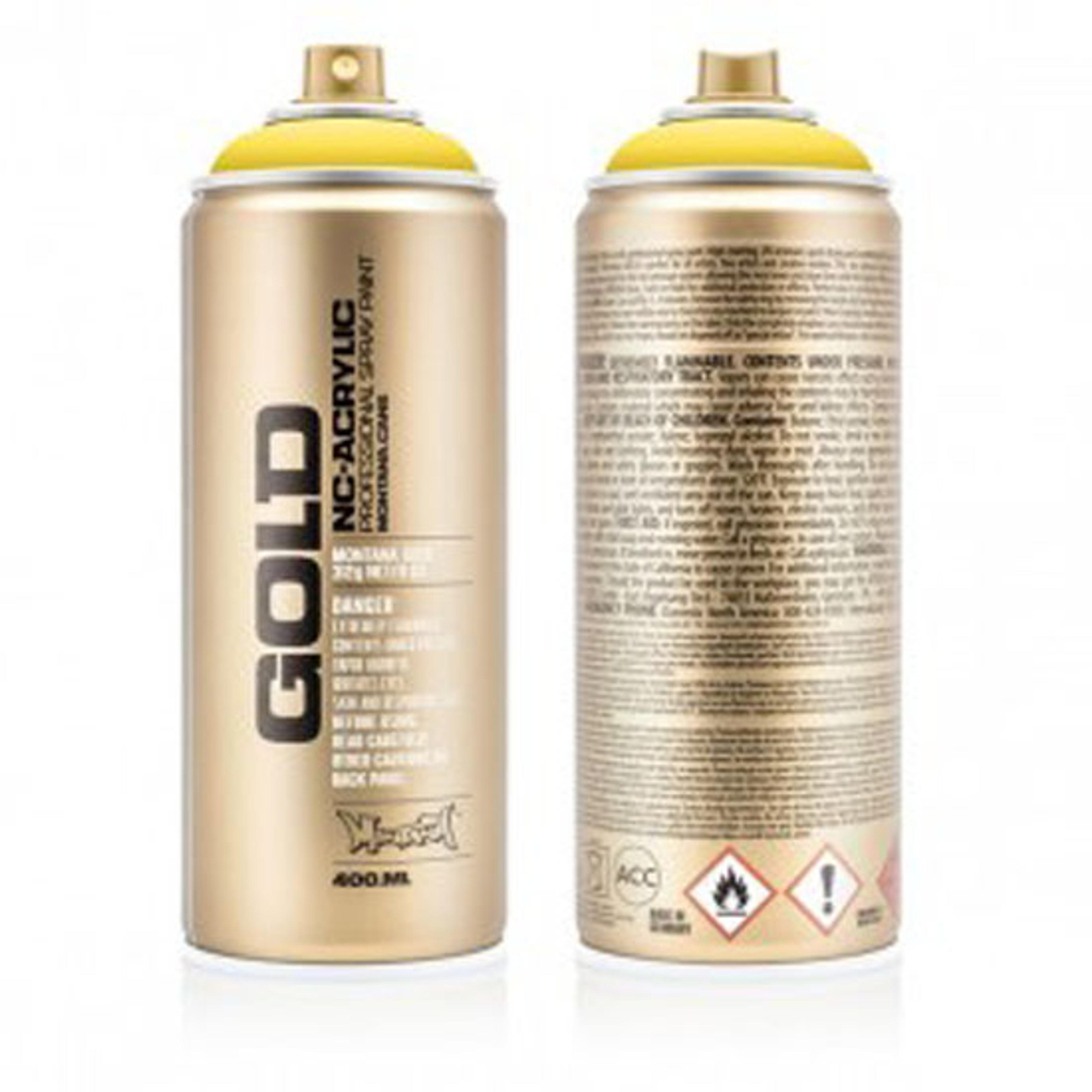 Montana GOLD Matt Spray Paint - Shock Yellow Light