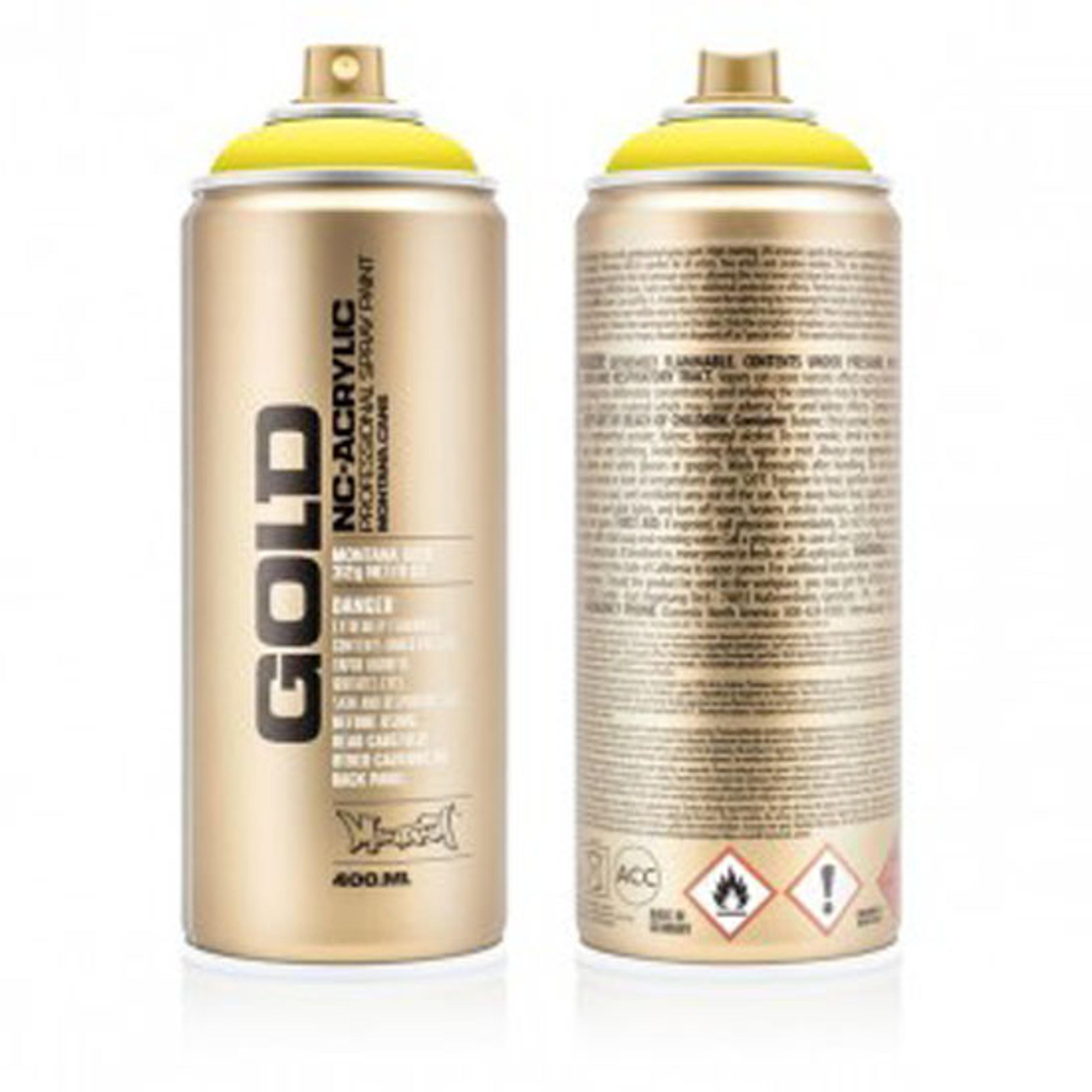 Montana GOLD Matt Spray Paint - 100% Yellow