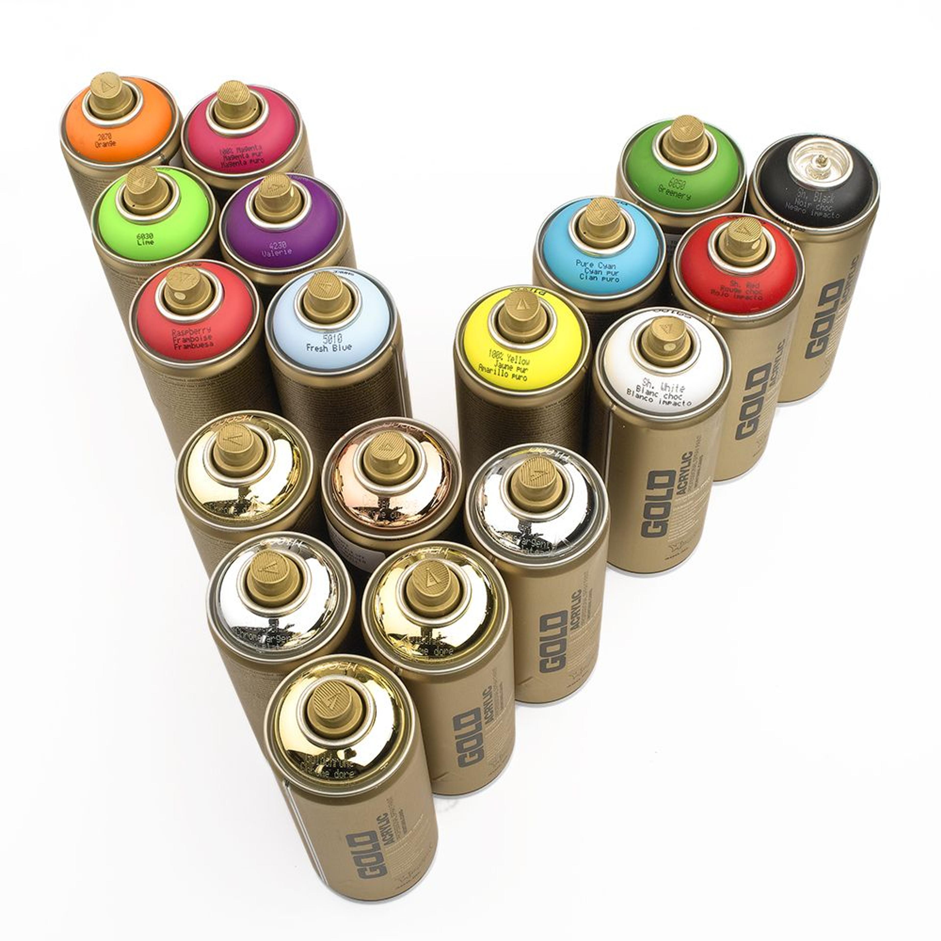 Montana GOLD Matt Spray Paint Metallics Set