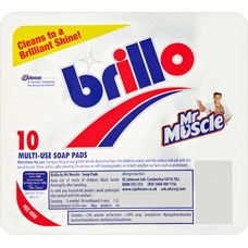 Mr Muscle Brillo Pads - Pack of 10