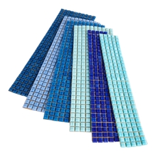 Specialist Crafts 10mm Glass Mosaics Assorted Blues