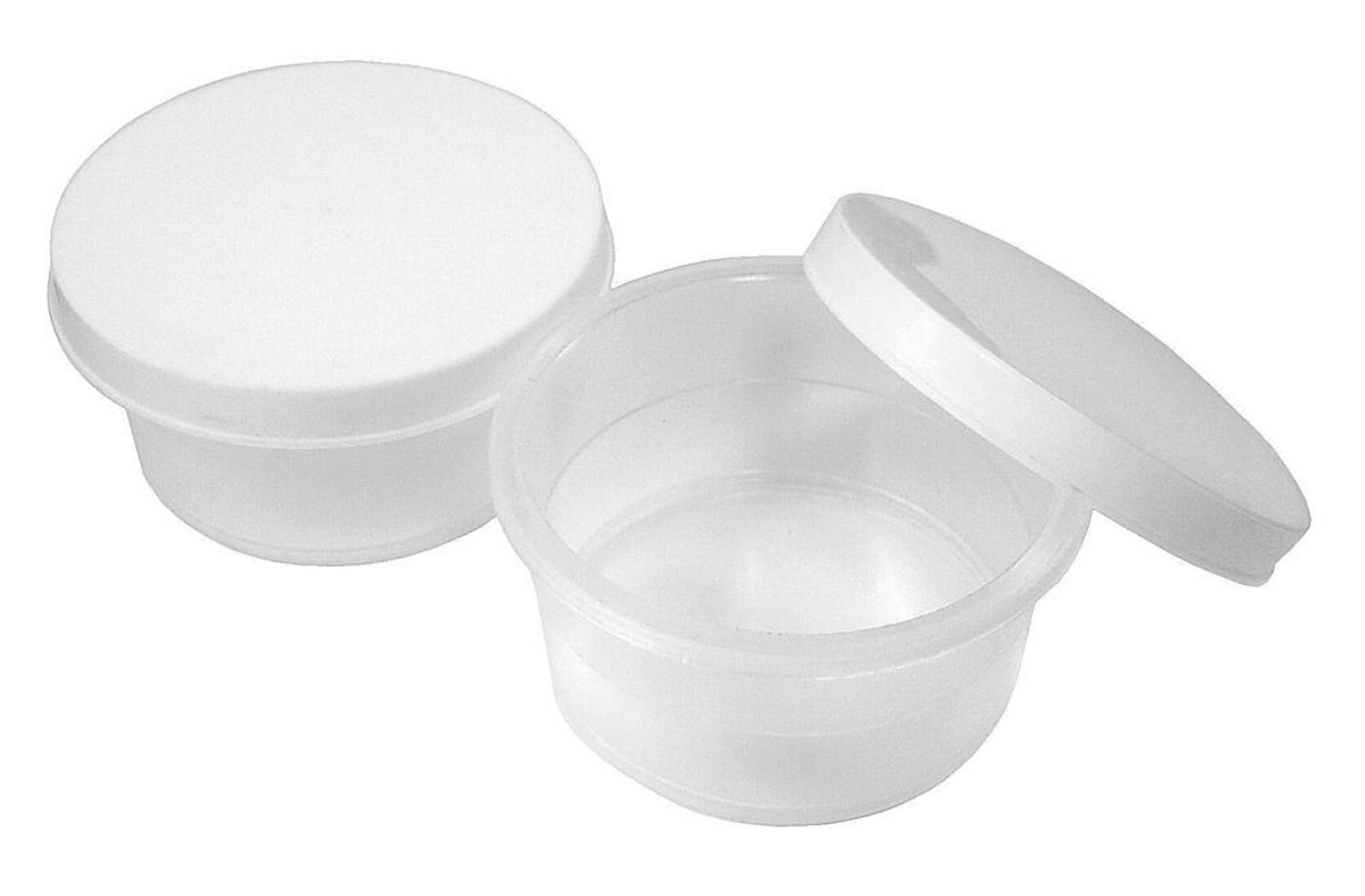 Mini Plastic Pots With lid Set - Pack of 12