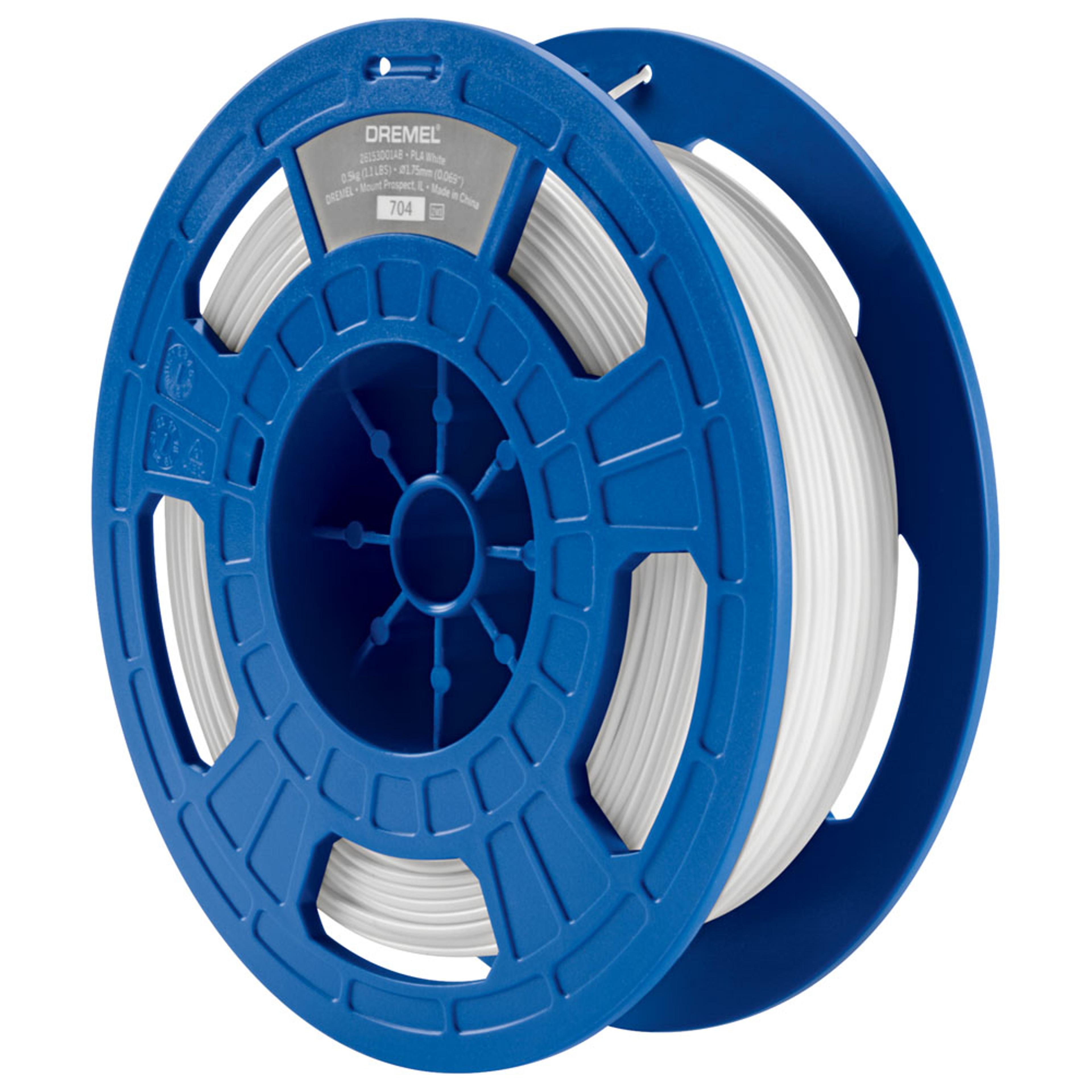 Dremel PLA Filament - White. Per reel