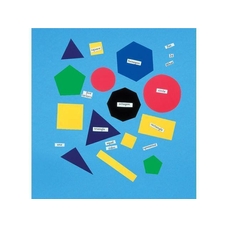 Magnetic 2D Shapes - Pack of 15