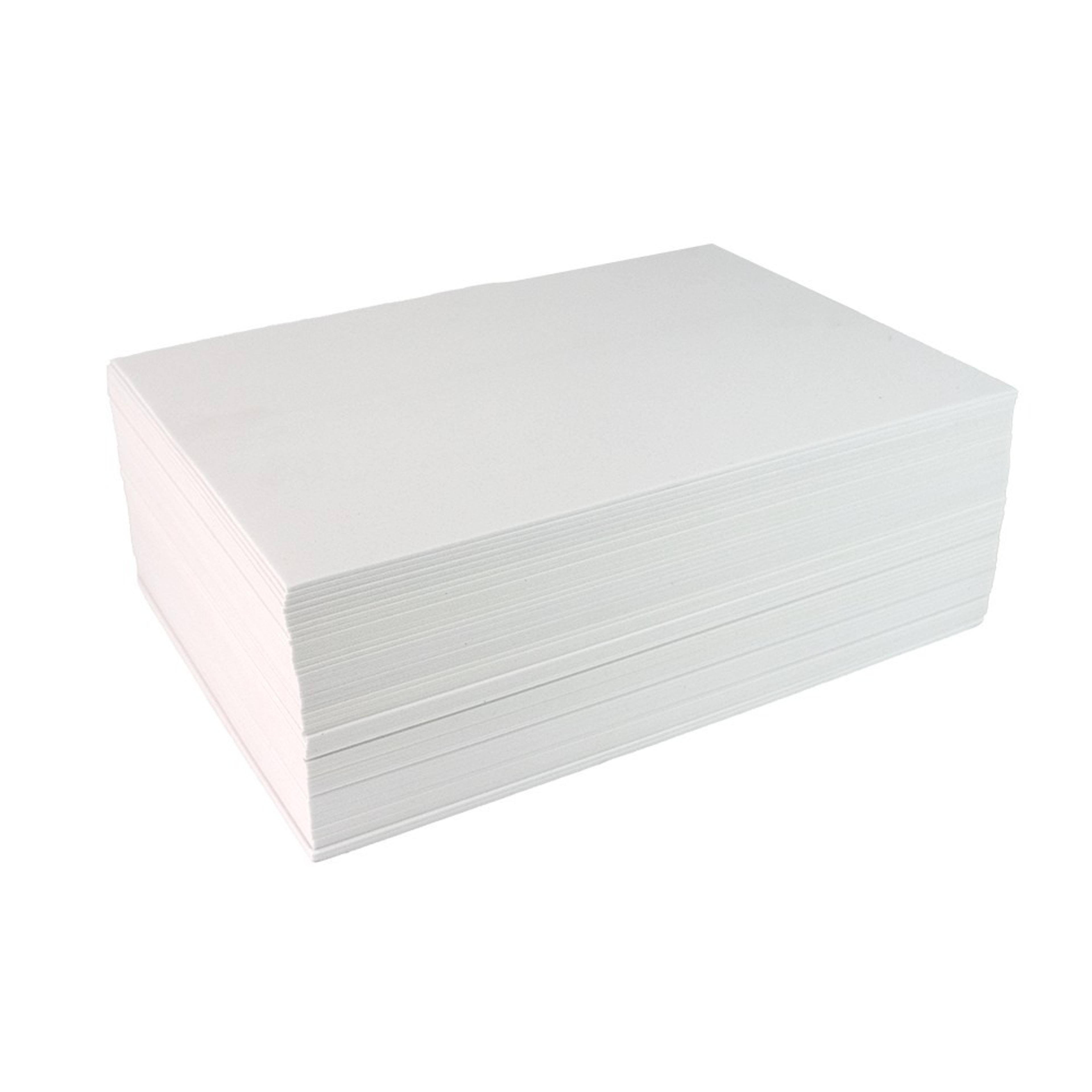 EVA Craft Foam 2mm A4 White Pack of 50 