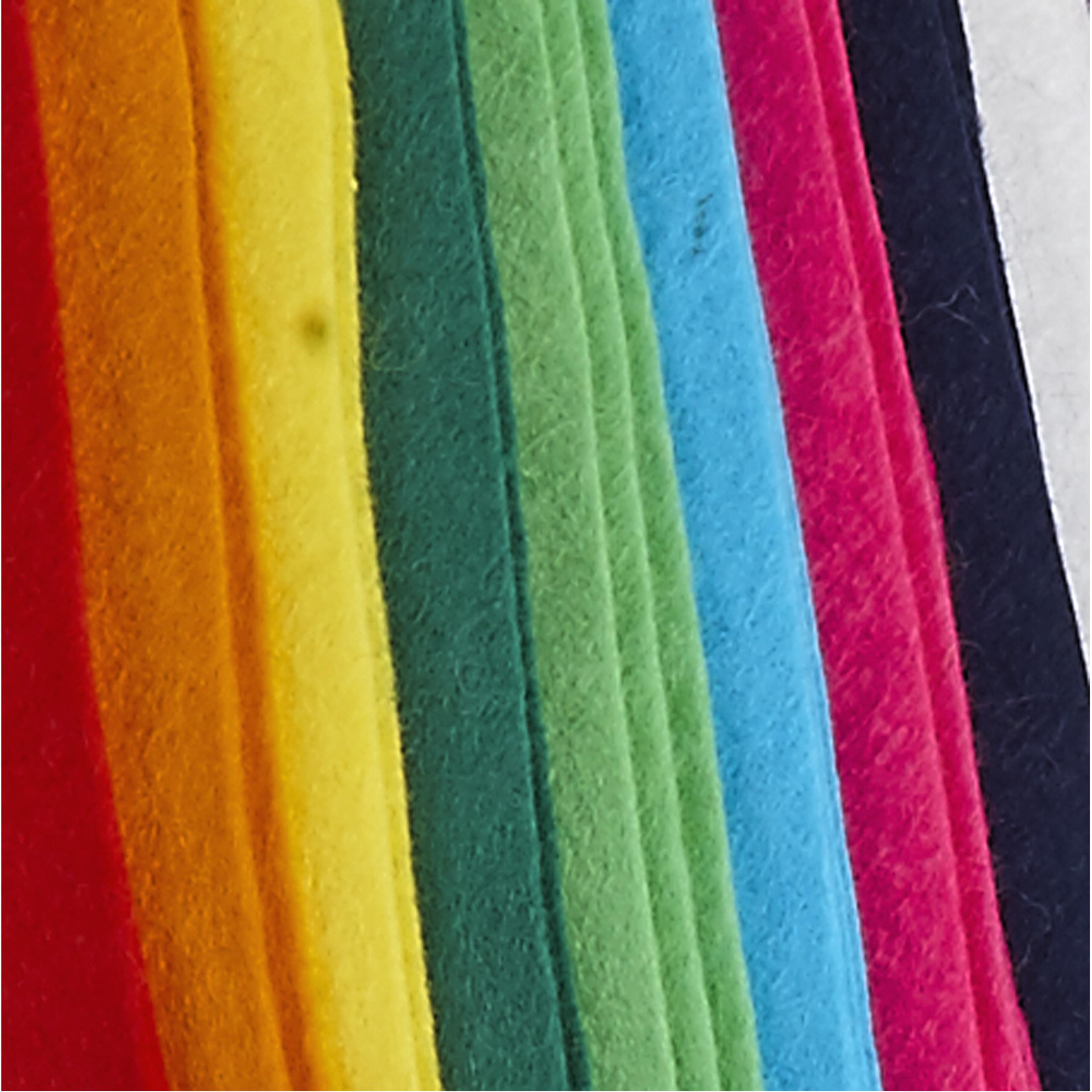 Nature Themed Felt Packs - Rainbow Brights. Pack of 30