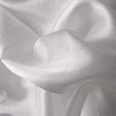 White Silk - Standard 5mm Pongee. Per metre