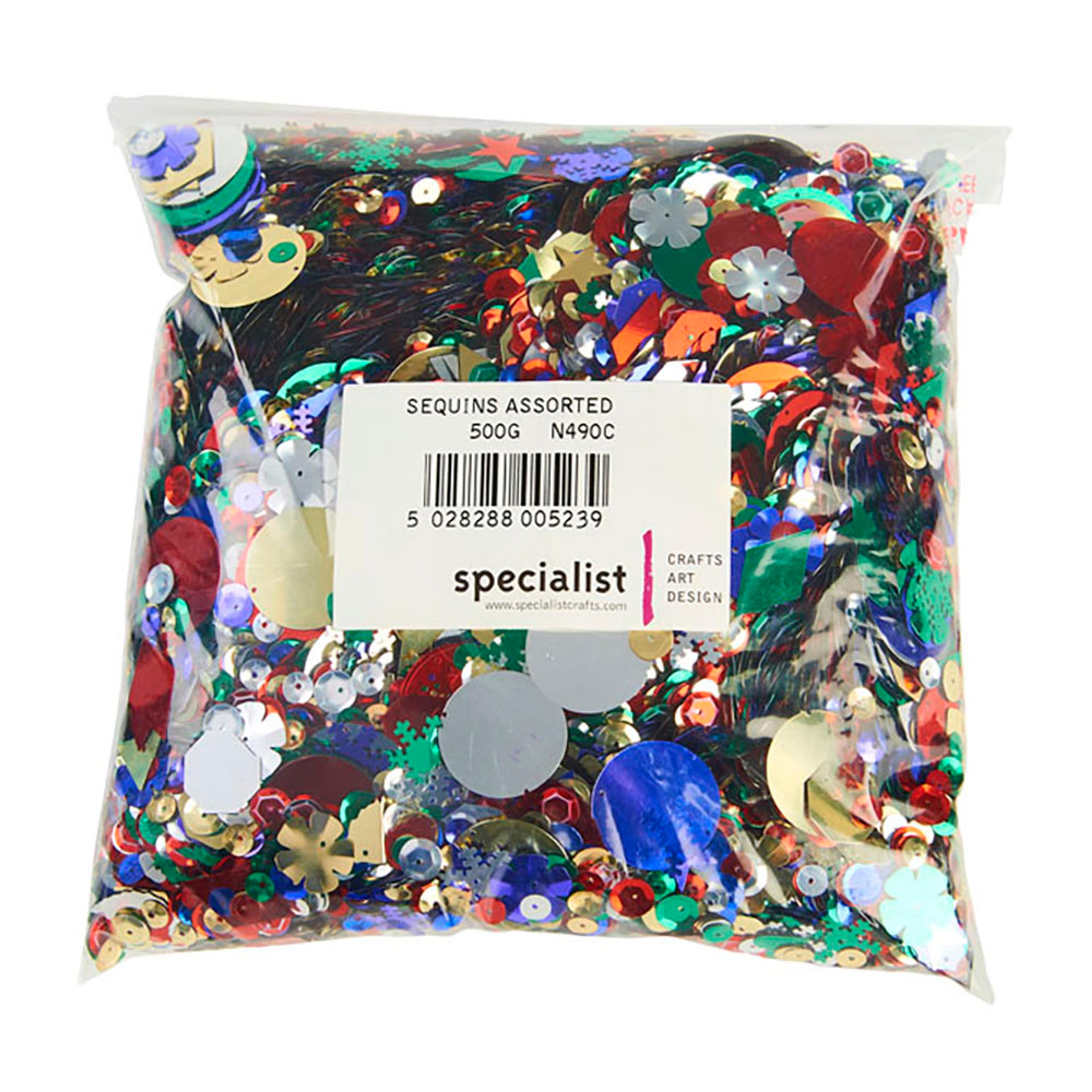 Assorted Sequins - 500g Bag