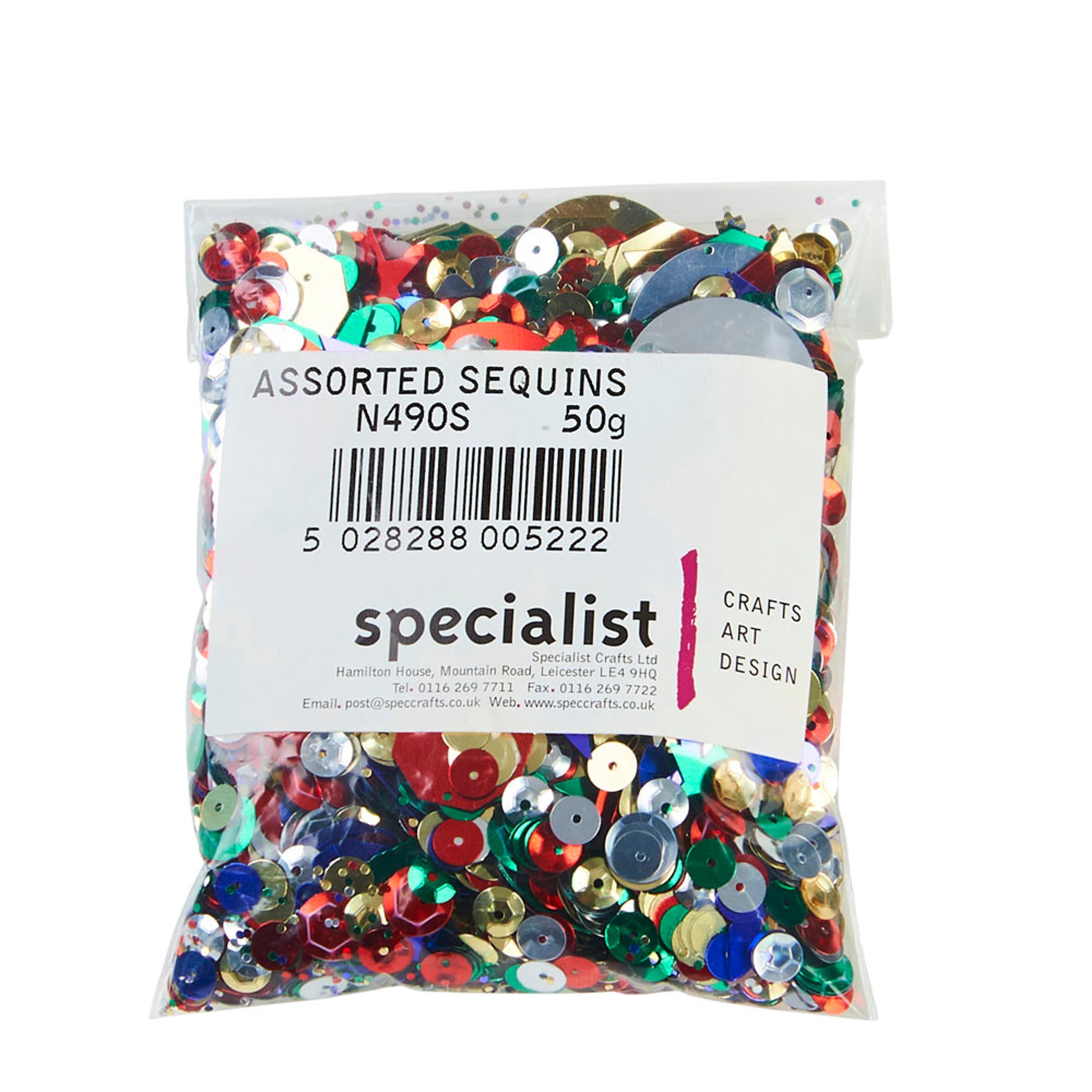 Assorted Sequins - 50g Bag
