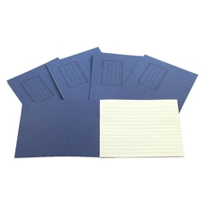 Exercise Books 5.25 x 6.5in 24 Page 8mm Feint - Blue - Pack of 100