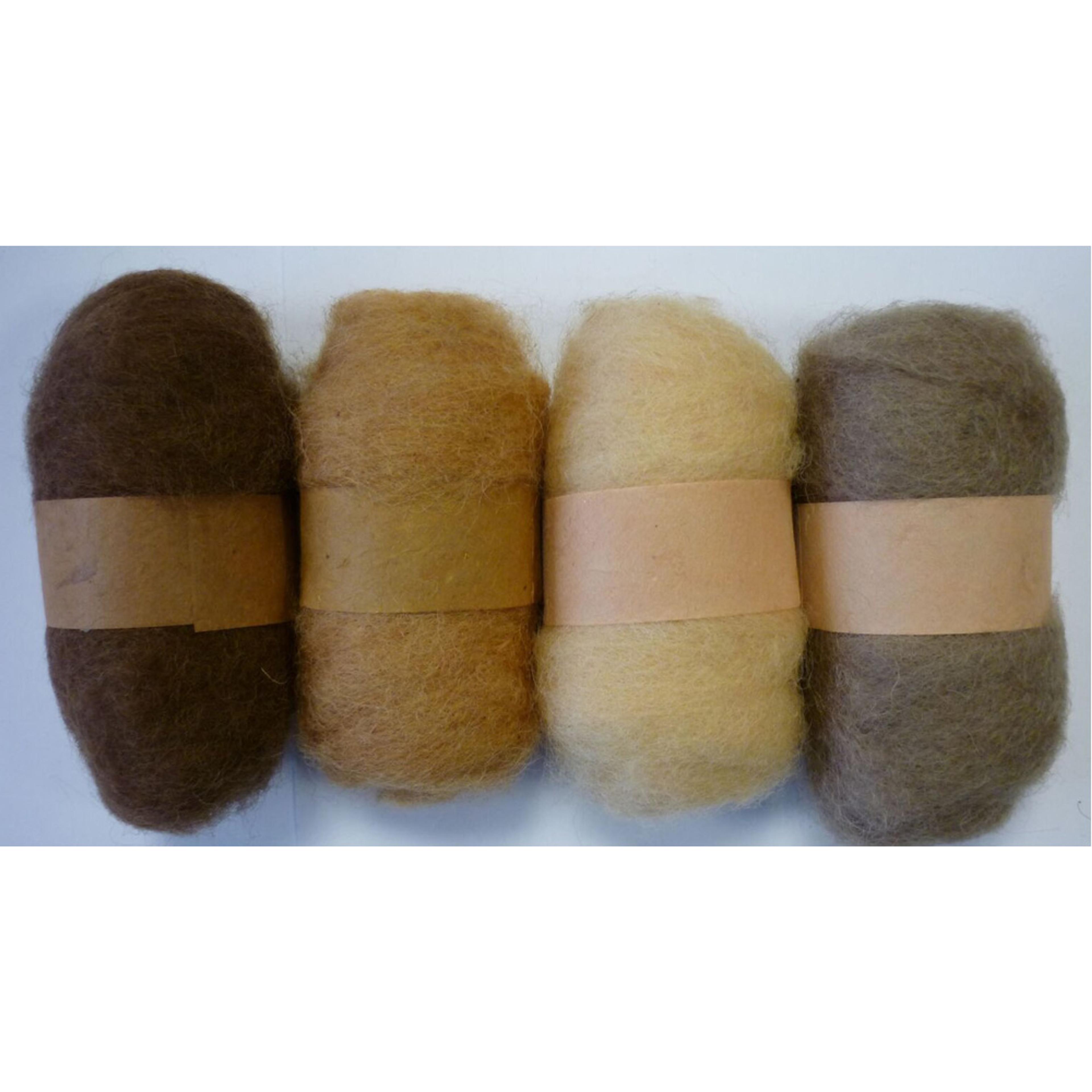 Tonal Felting Wool - Browns