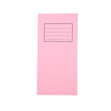 Exercise Books 8 x 4in 32 Page 10mm Squared - Vivid Pink - Pack of 100
