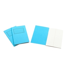 Exercise Books 6 x 4in 48 Page 7mm Feint - Vivid Blue - Pack of 100
