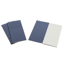 Exercise Books 8 x 4in 80 Page 8mm Feint - Dark Blue - Pack of 100