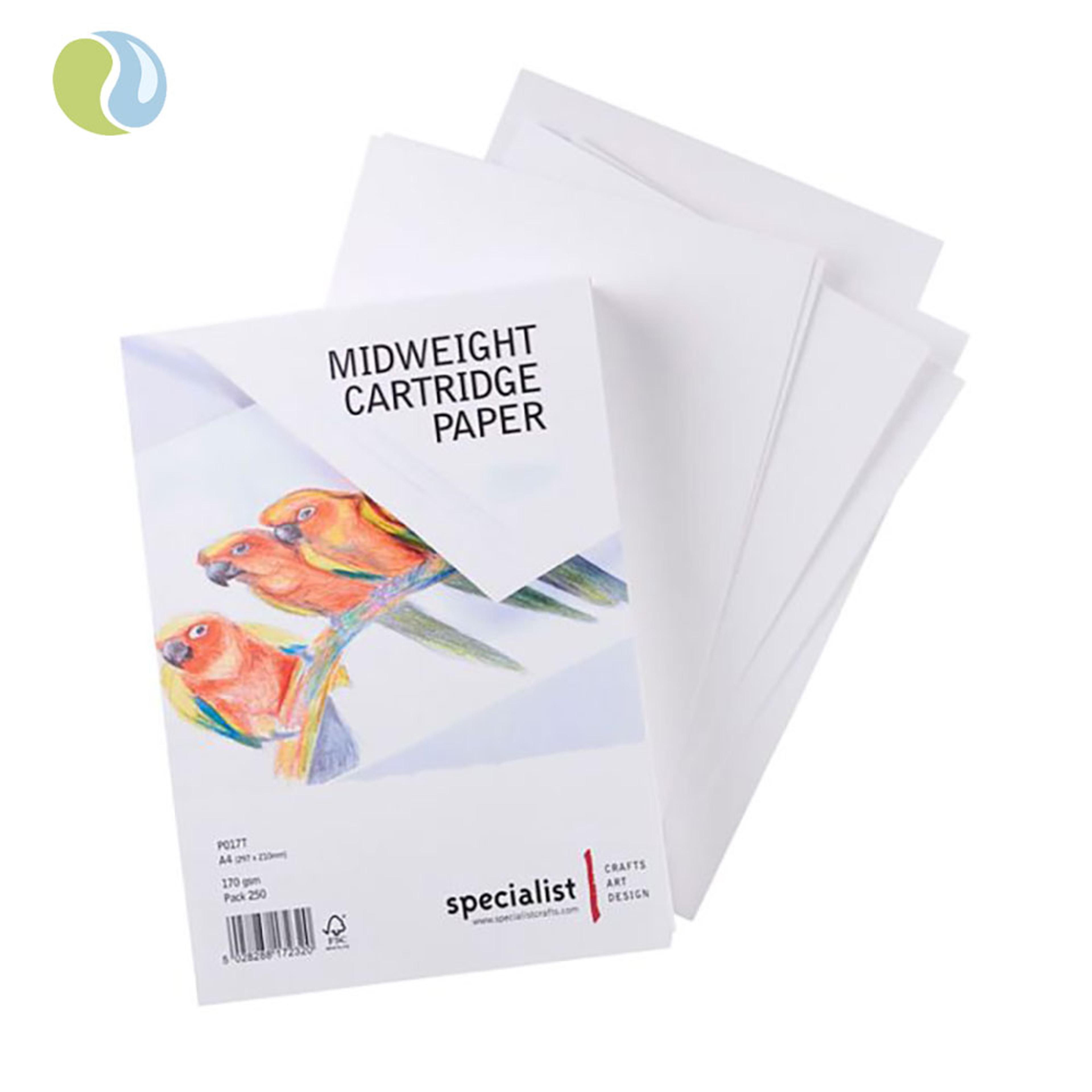 Specialist Crafts Midweight Cartridge Paper 170gsm - A4. Pack Of 250
