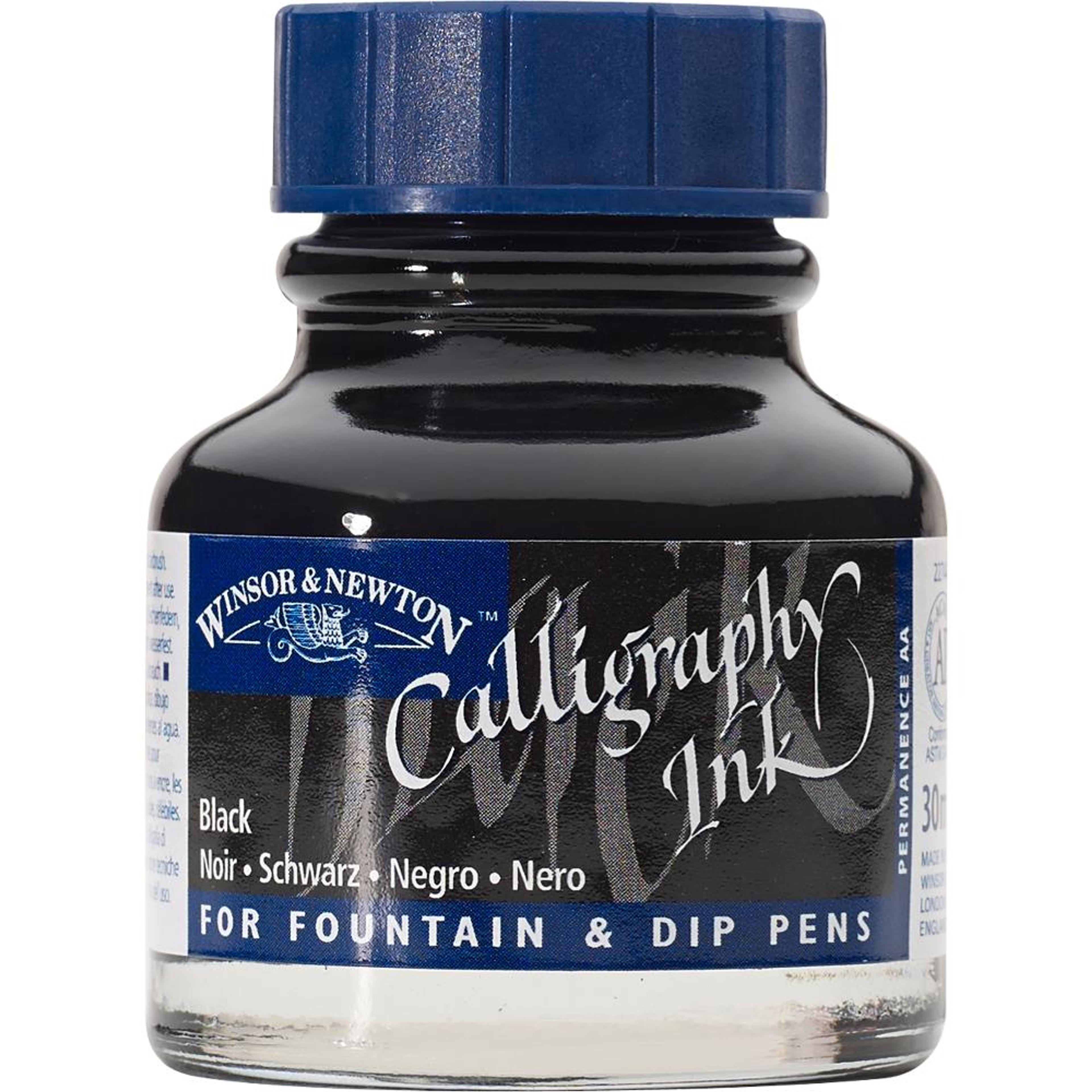 Winsor & Newton Calligraphy Inks 30ml Bottle - Black