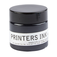 Specialist Crafts Printers Ink 50g Pot - Black