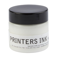 Specialist Crafts Printers Ink 50g Pot - White