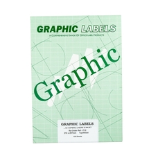 Copier & Laser Labels A4 Square Corners - 1 Per Sheet - Pack of 100
