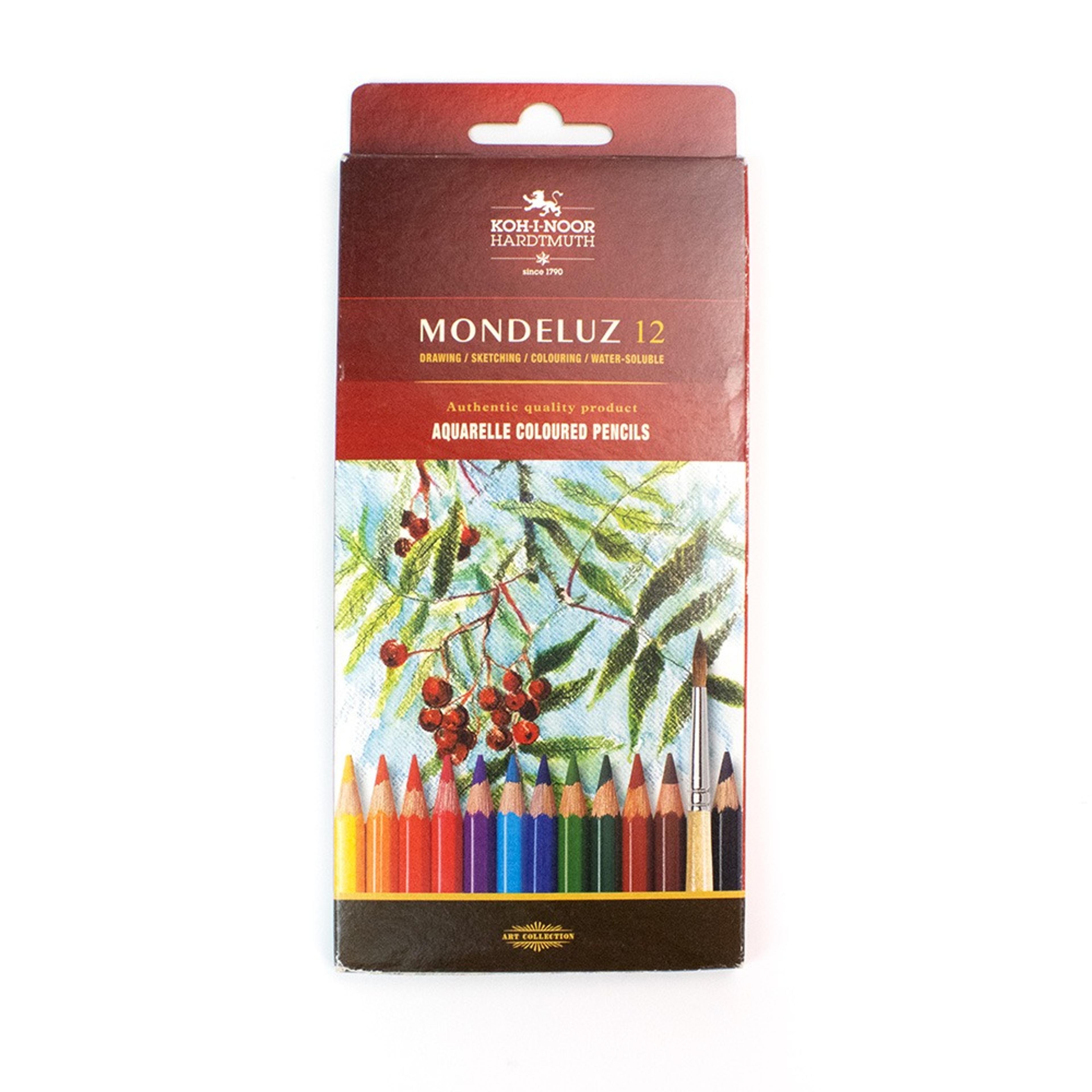 Koh I Noor Mondeluz Aquarelle Colour Pencils Pack of 12
