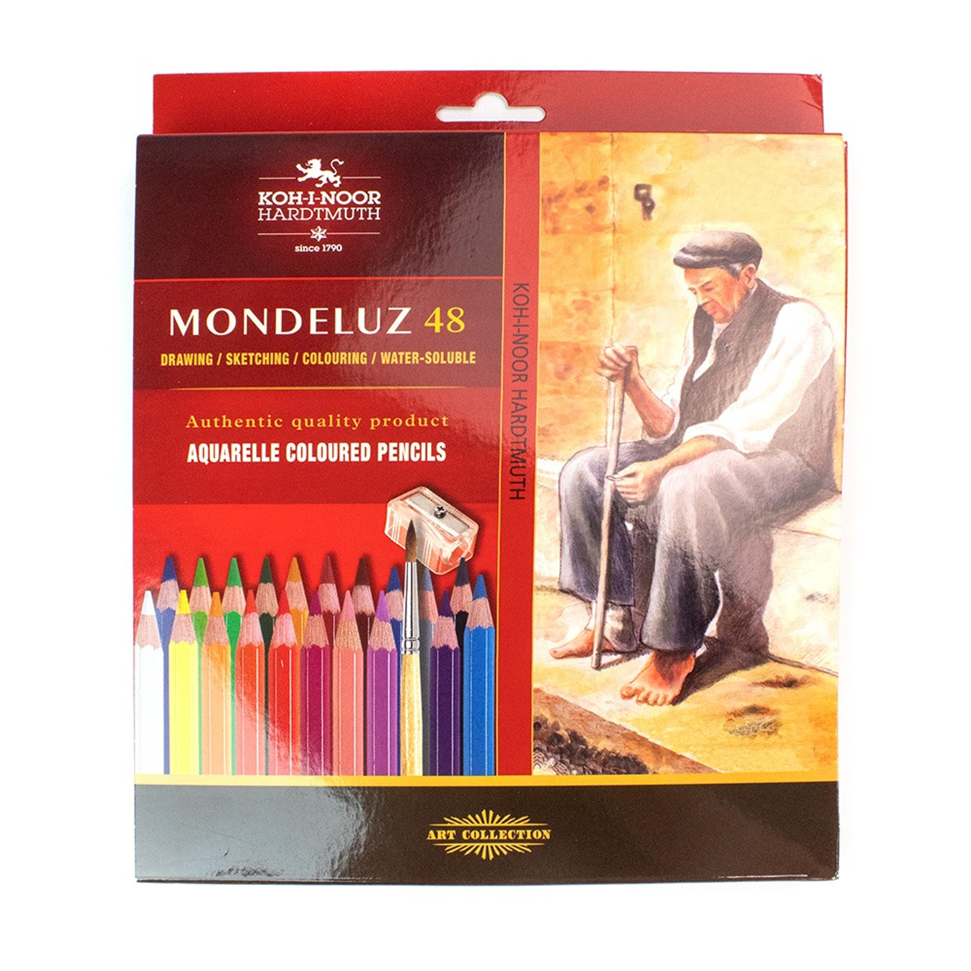 Koh I Noor Mondeluz Aquarelle Colour Pencils Pack of 48