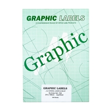 Copier & Laser Labels A4 Square Corners - 2 Per Sheet - Pack of 100