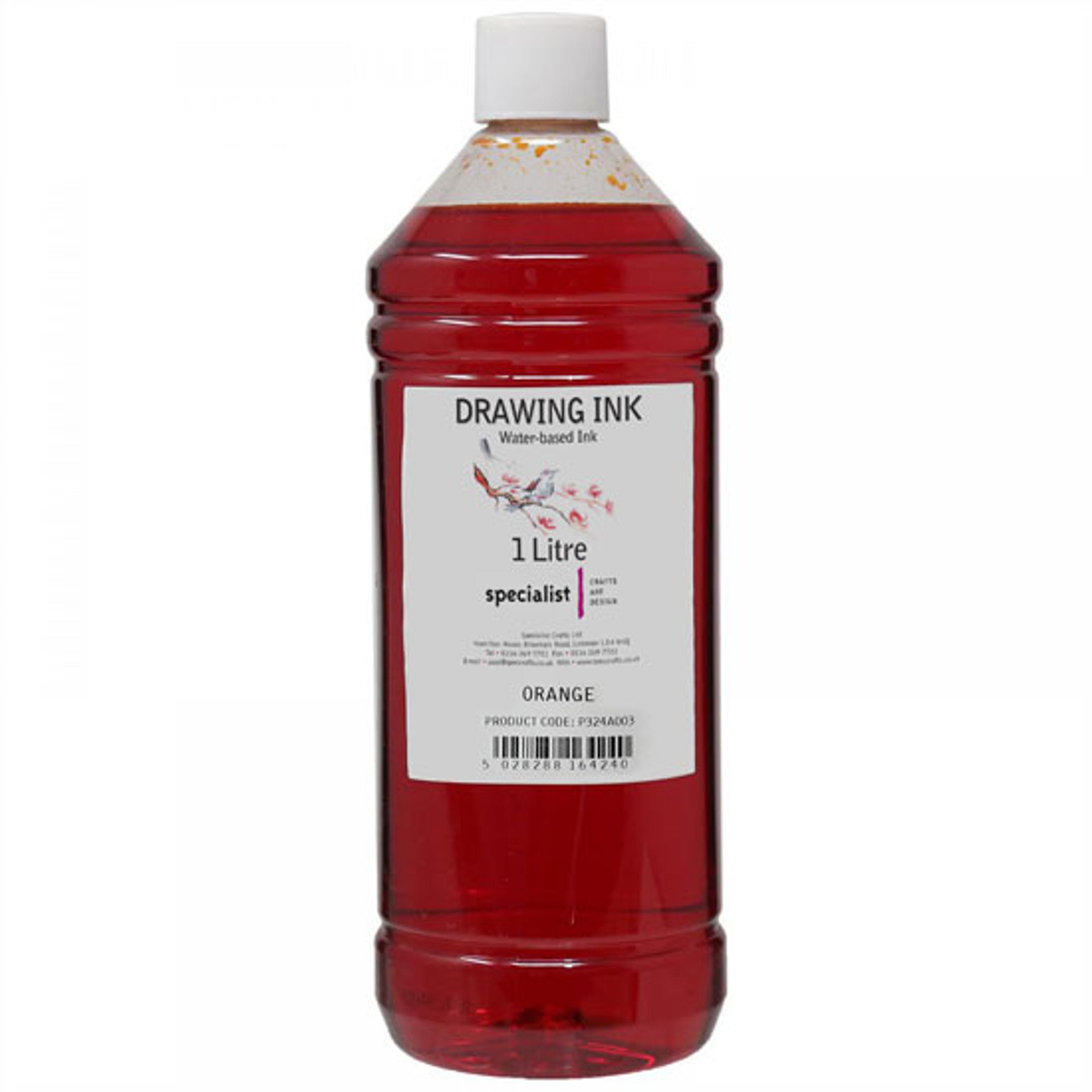 Specialist Crafts Drawing Ink 1L - Orange