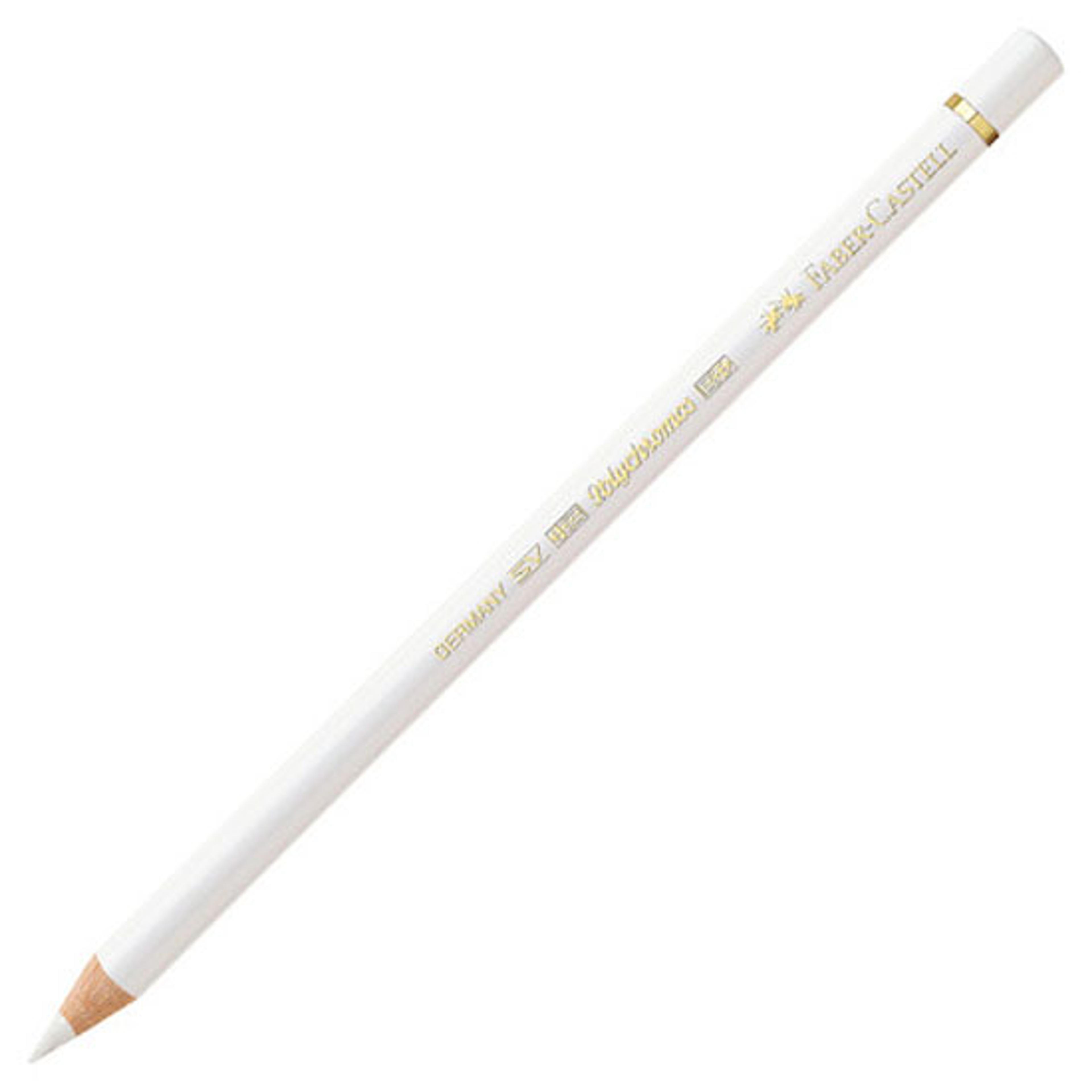 Faber-Castell Polychromos Pencils - White. Pack of 6