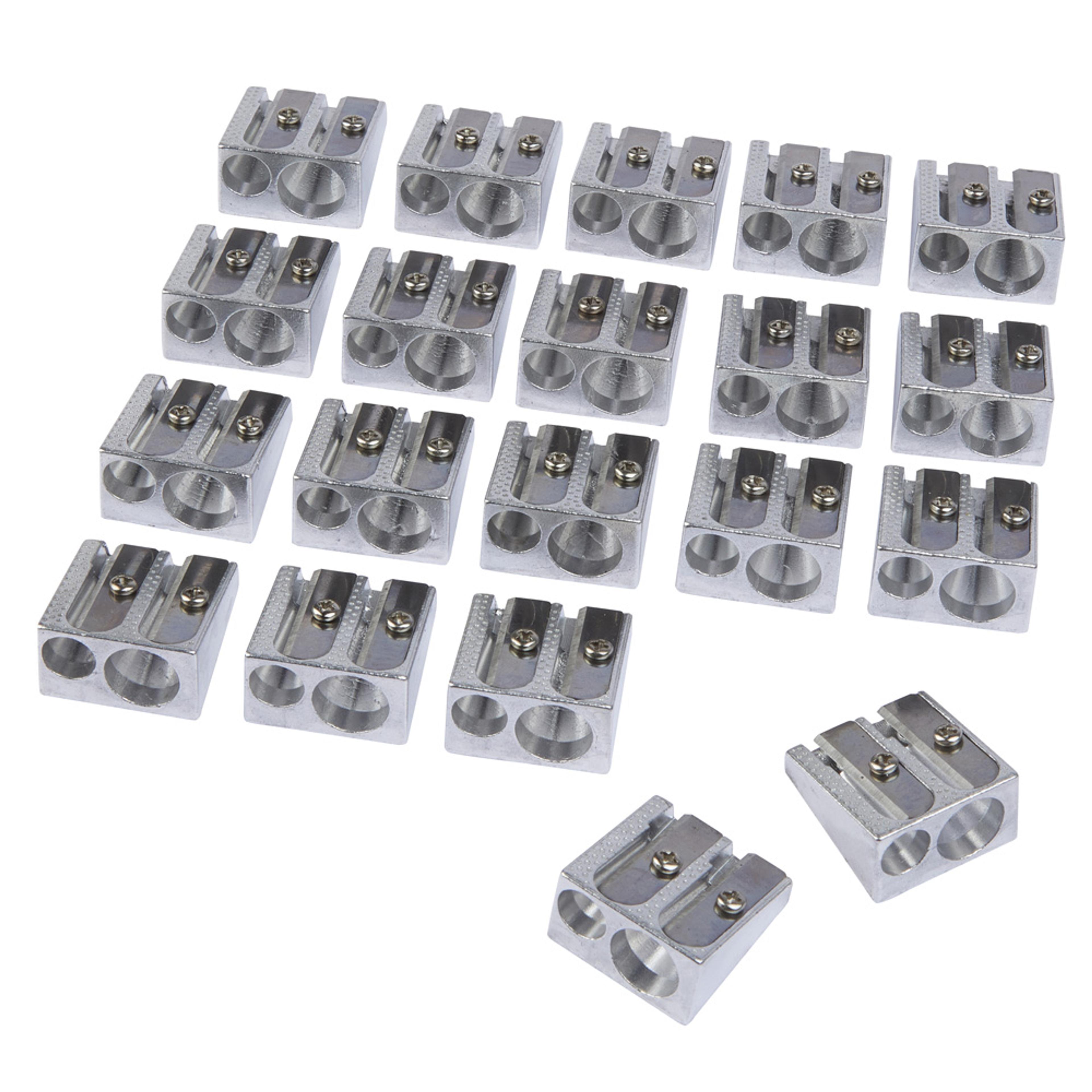 Westcott Double Hole Pencil Sharpeners. Pack of 20