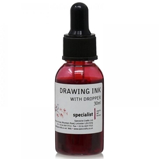 Specialist Crafts Drawing Ink 30ml - Crimson Red