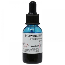 Specialist Crafts Drawing Ink 30ml - Primary Blue