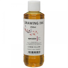 Specialist Crafts Drawing Ink 250ml - Lemon Yellow