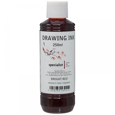 Specialist Crafts Drawing Ink 250ml - Bright Red