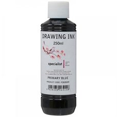 Specialist Crafts Drawing Ink 250ml - Primary Blue