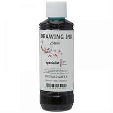 Specialist Crafts Drawing Ink 250ml - Emerald Green