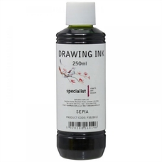 Specialist Crafts Drawing Ink 250ml - Sepia