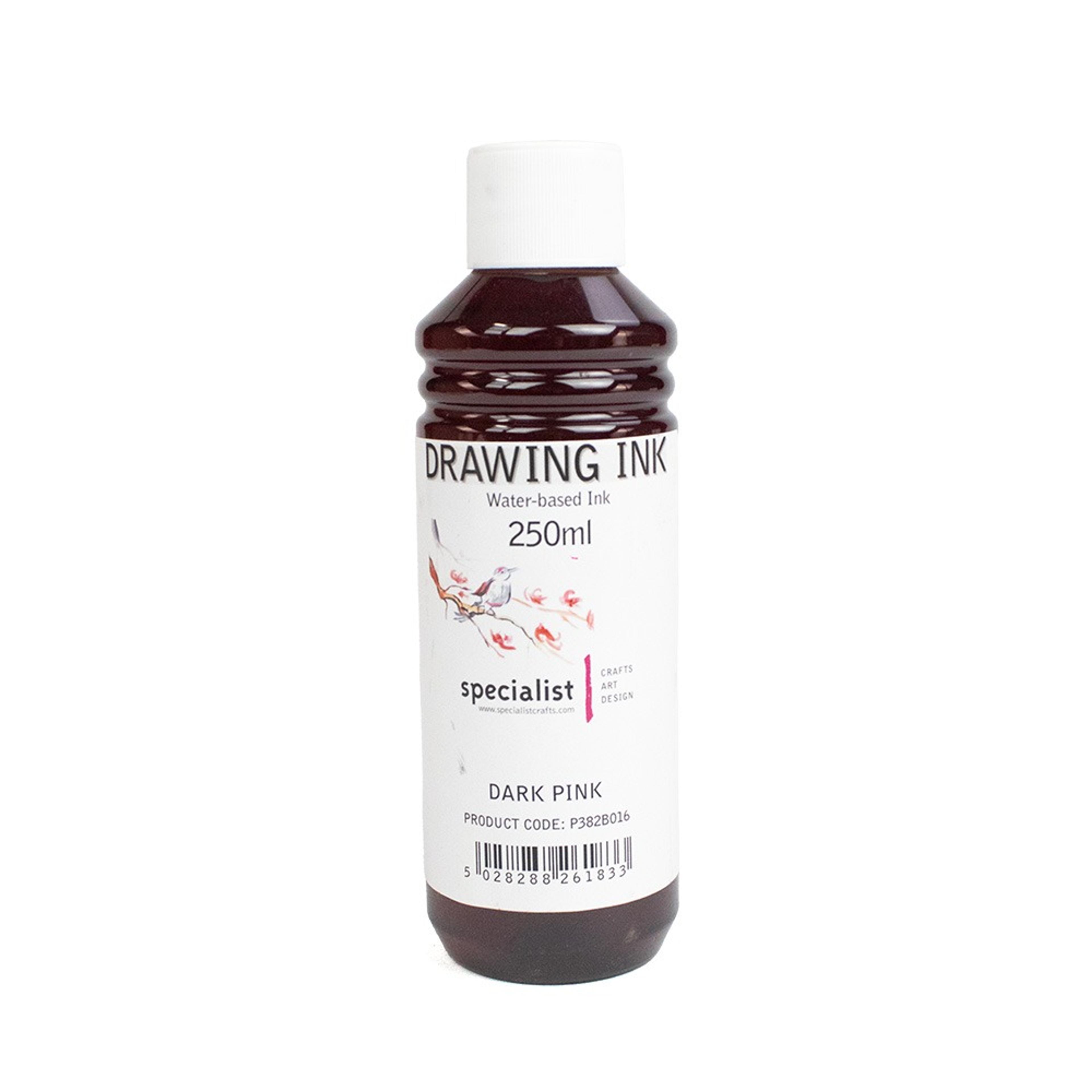 Specialist Crafts Drawing Inks 250ml Dark Pink