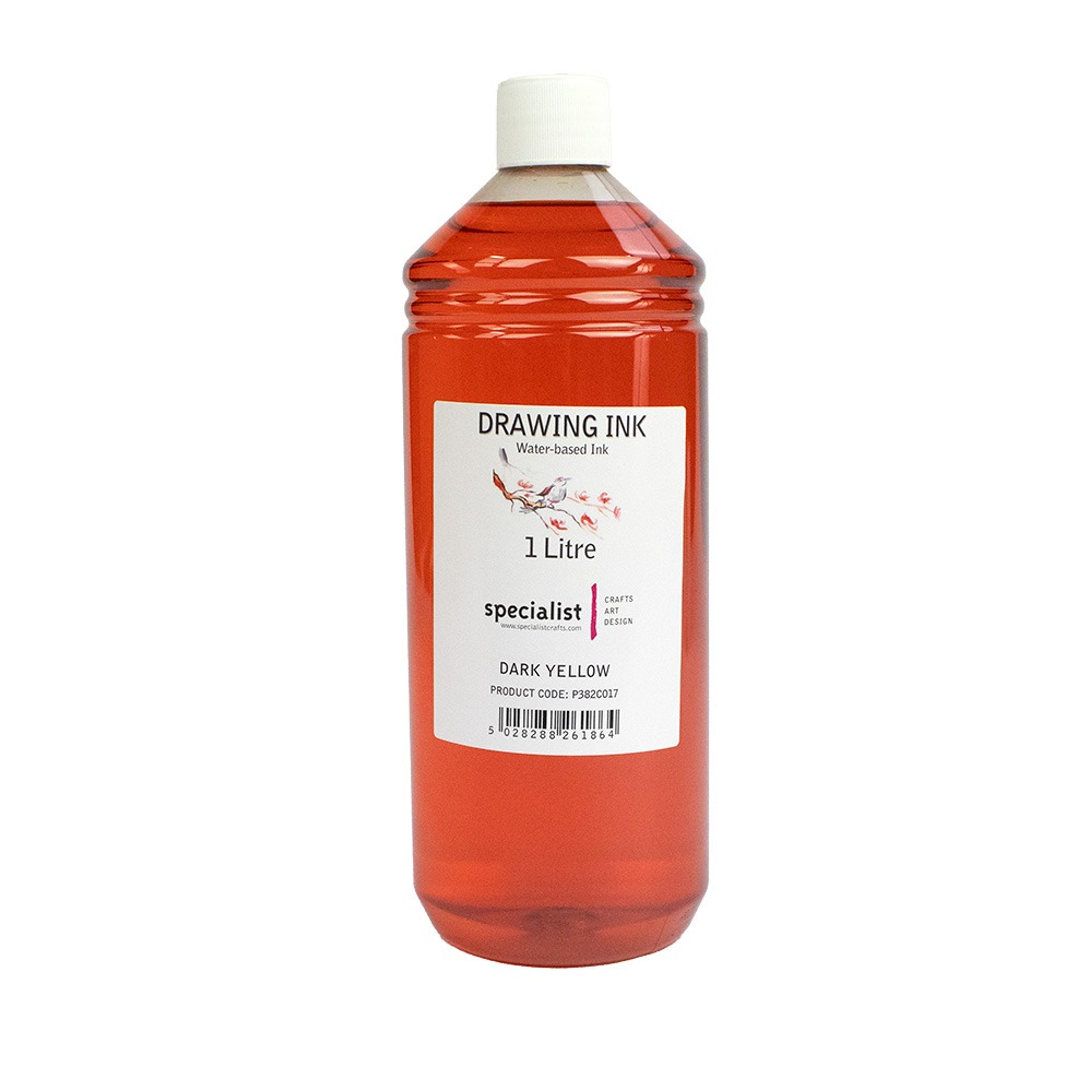 Specialist Crafts Drawing Inks 1L Dark Yellow