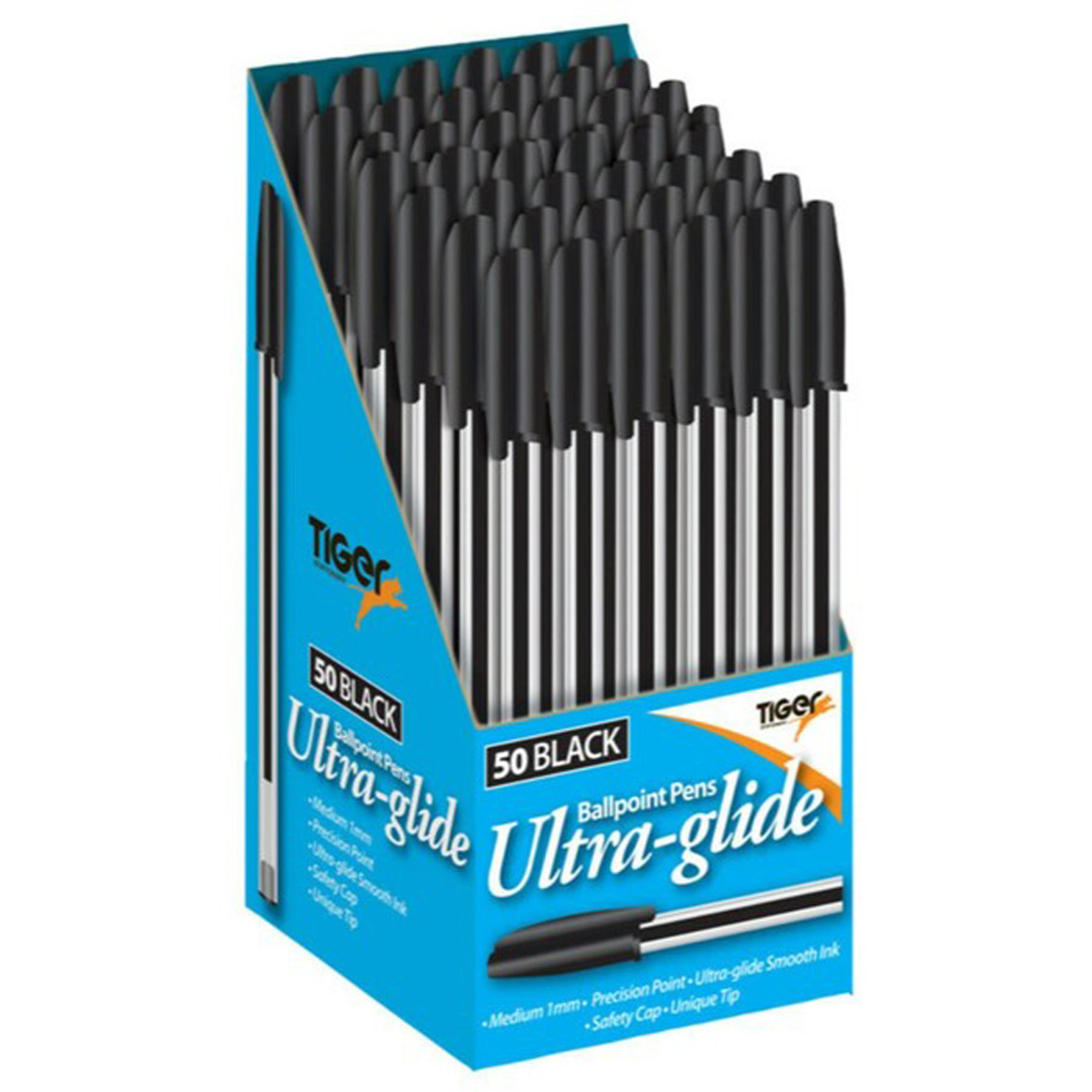Ballpoint Pens - Black. Pack of 50