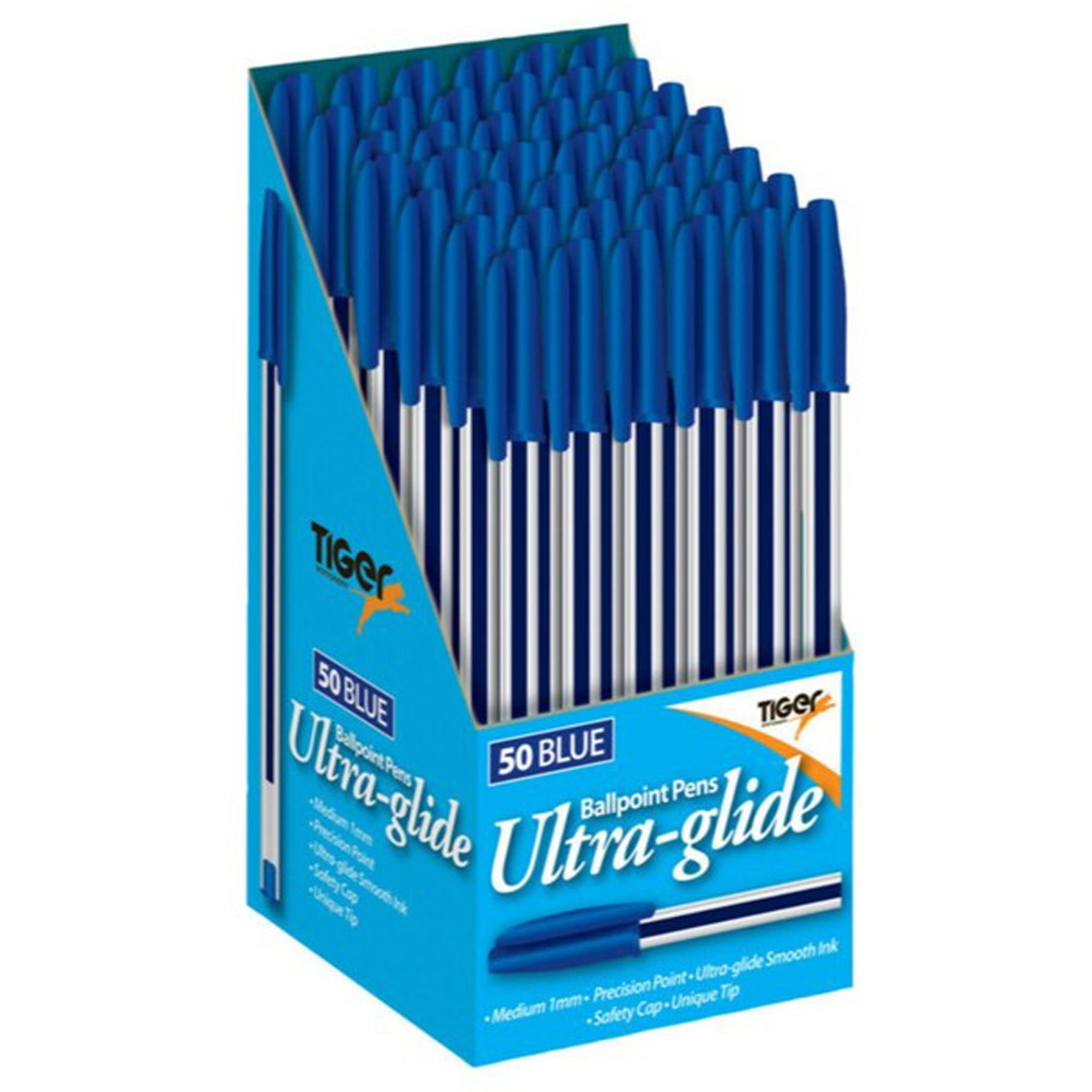 Ballpoint Pens - Blue. Pack of 50