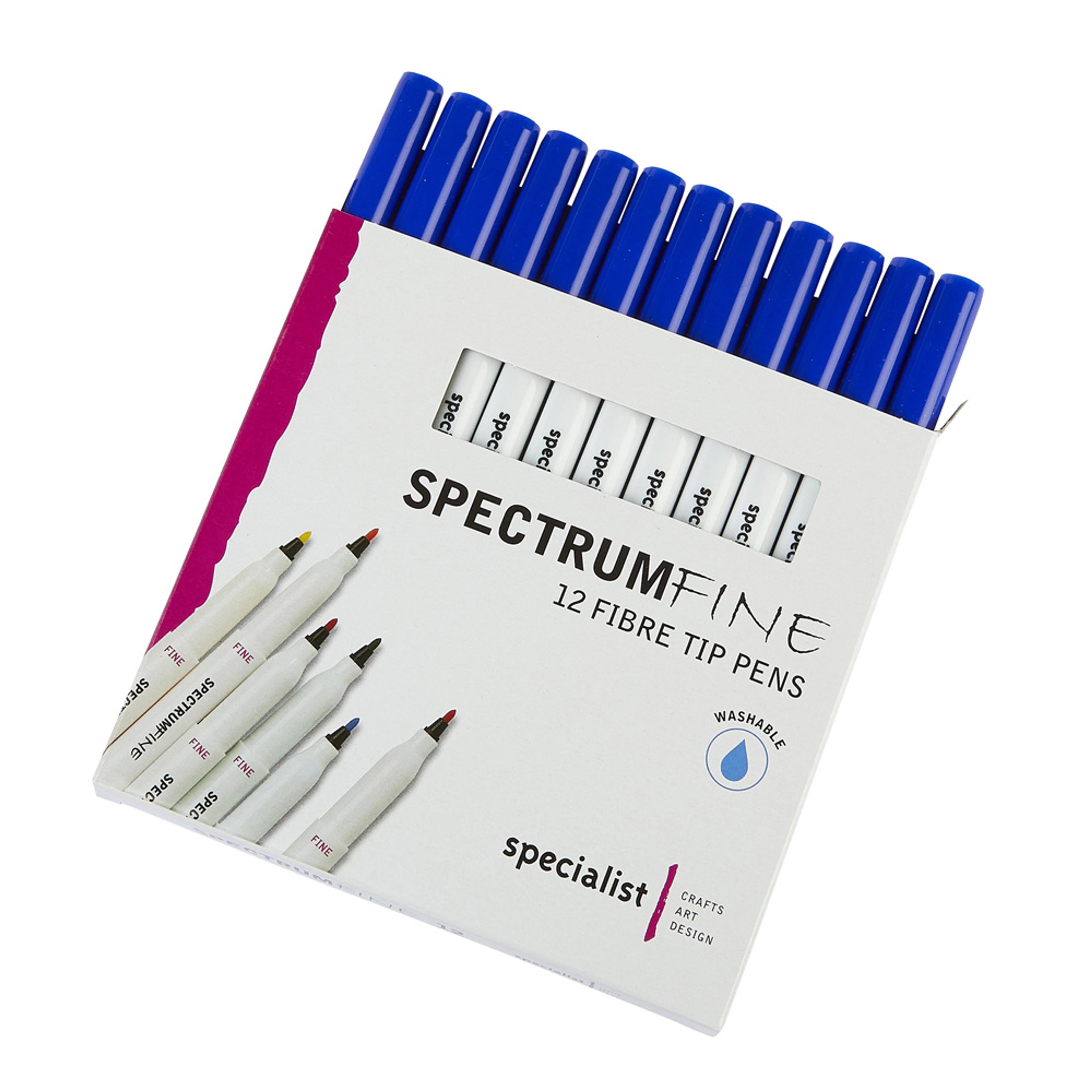 Spectrum Fine Pens - Blue. Pack of 12