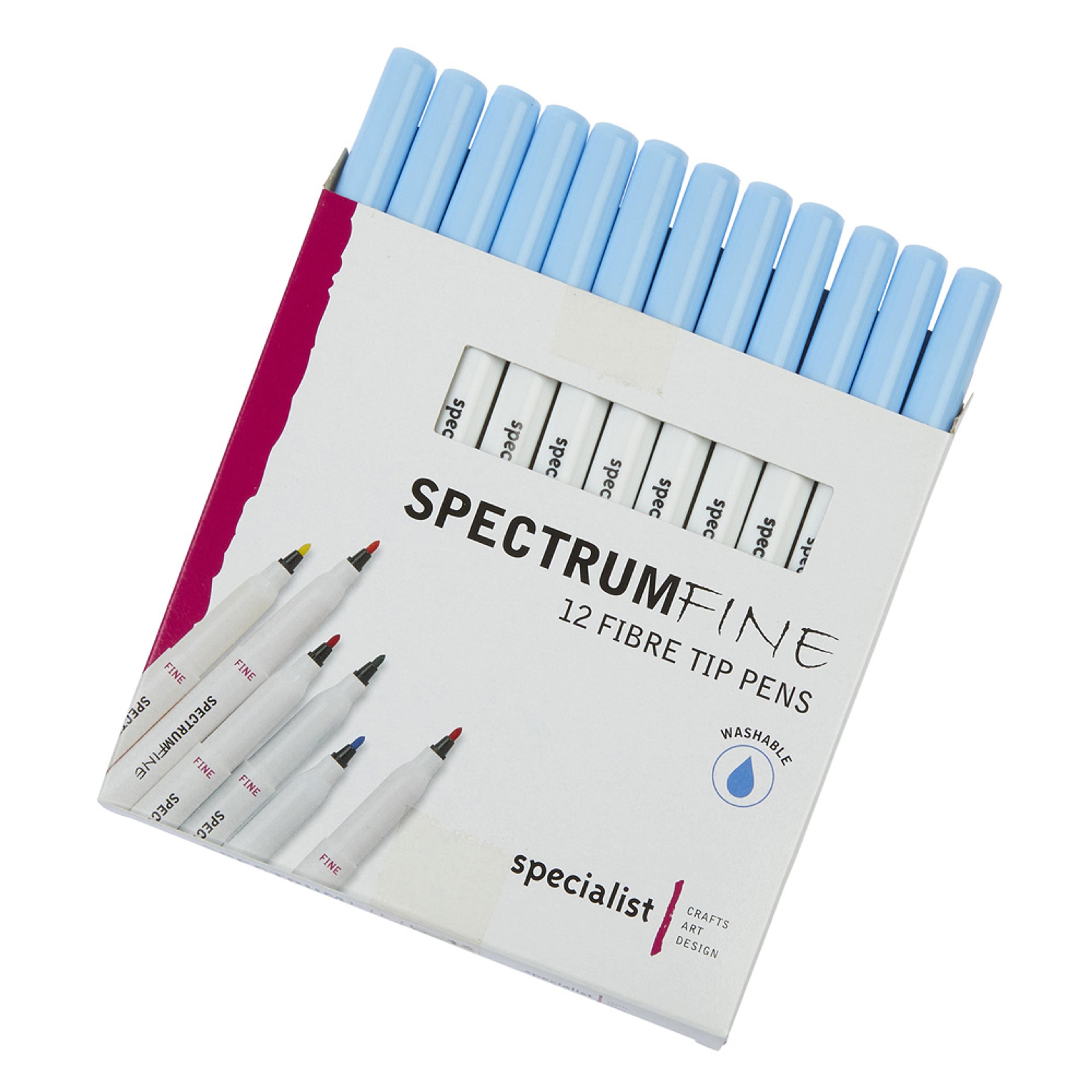 Spectrum Fine Pens - Light Blue. Pack of 12